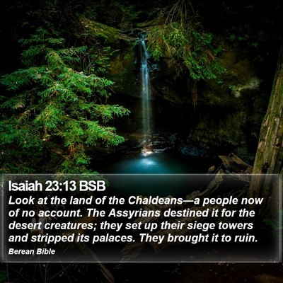 Isaiah 23:13 BSB Bible Verse Image
