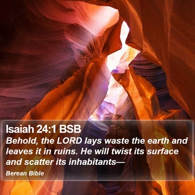 Isaiah 24:1 BSB Bible Verse Image