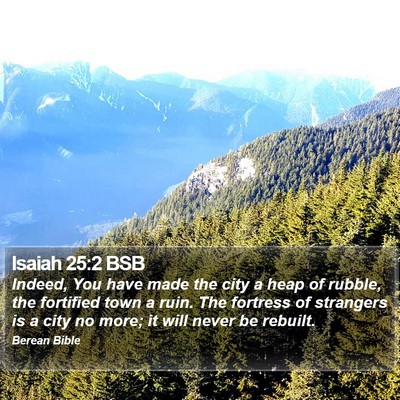 Isaiah 25:2 BSB Bible Verse Image