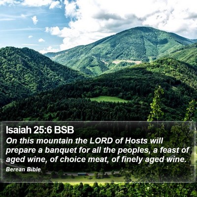 Isaiah 25:6 BSB Bible Verse Image