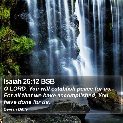 Isaiah 26:12 BSB Bible Verse Image