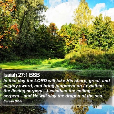 Isaiah 27:1 BSB Bible Verse Image