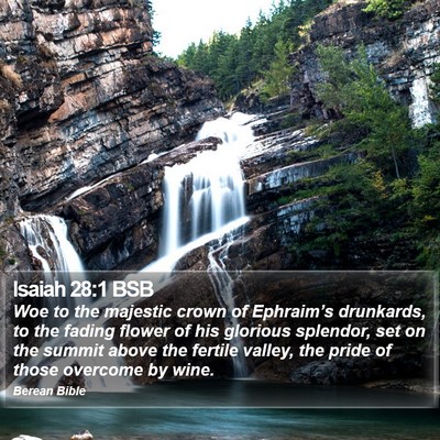 Isaiah 28:1 BSB Bible Verse Image