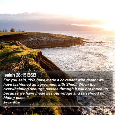 Isaiah 28:15 BSB Bible Verse Image