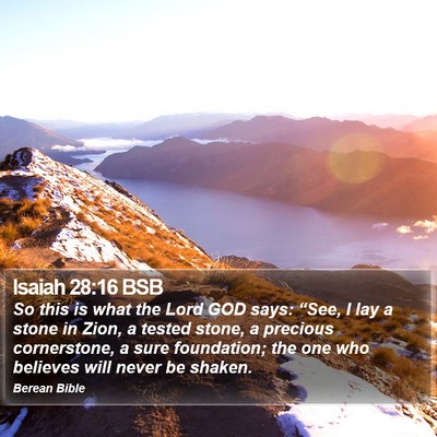 Isaiah 28:16 BSB Bible Verse Image