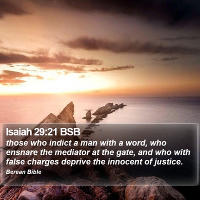 Isaiah 29:21 BSB Bible Verse Image