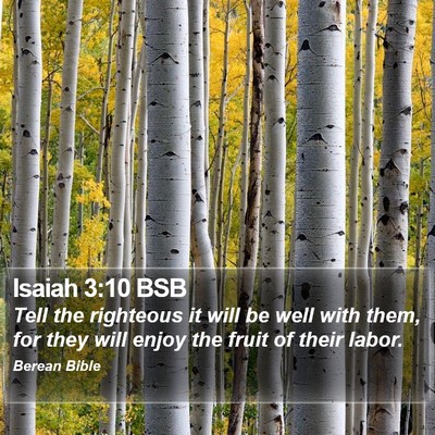 Isaiah 3:10 BSB Bible Verse Image