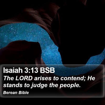 Isaiah 3:13 BSB Bible Verse Image