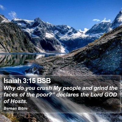 Isaiah 3:15 BSB Bible Verse Image