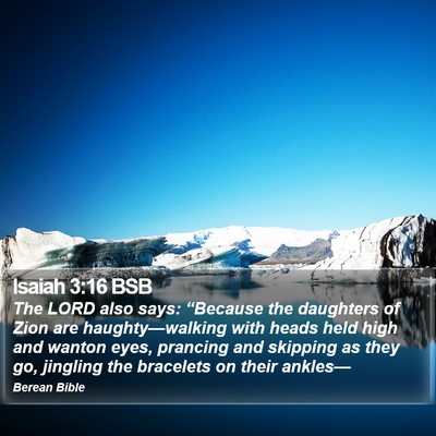 Isaiah 3:16 BSB Bible Verse Image