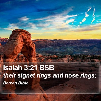 Isaiah 3:21 BSB Bible Verse Image