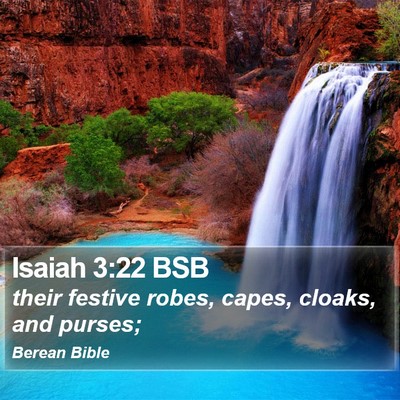 Isaiah 3:22 BSB Bible Verse Image