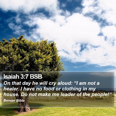 Isaiah 3:7 BSB Bible Verse Image
