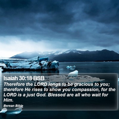 Isaiah 30:18 BSB Bible Verse Image