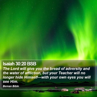 Isaiah 30:20 BSB Bible Verse Image