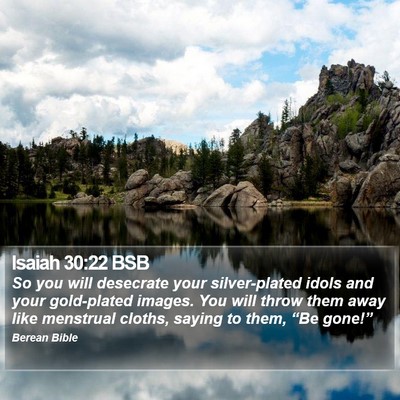 Isaiah 30:22 BSB Bible Verse Image