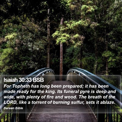Isaiah 30:33 BSB Bible Verse Image