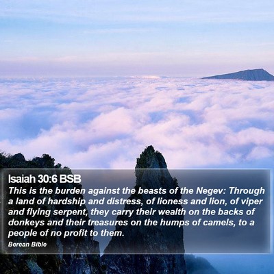 Isaiah 30:6 BSB Bible Verse Image