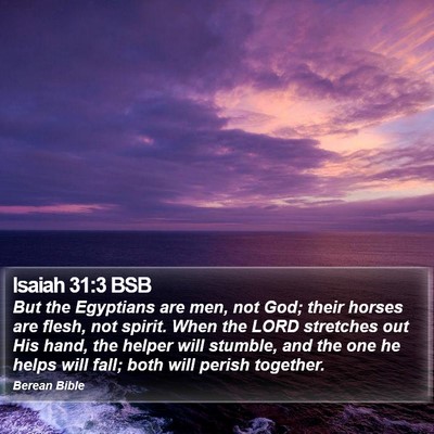 Isaiah 31:3 BSB Bible Verse Image