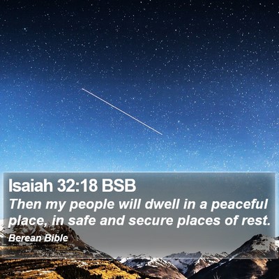 Isaiah 32:18 BSB Bible Verse Image