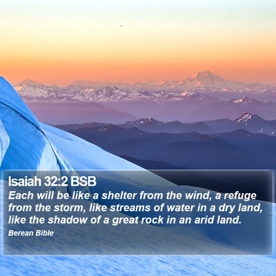 Isaiah 32:2 BSB Bible Verse Image