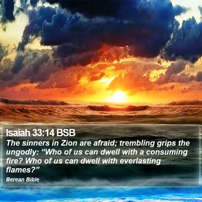 Isaiah 33:14 BSB Bible Verse Image