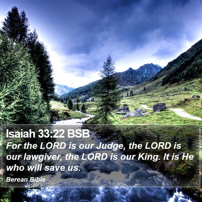 Isaiah 33:22 BSB Bible Verse Image
