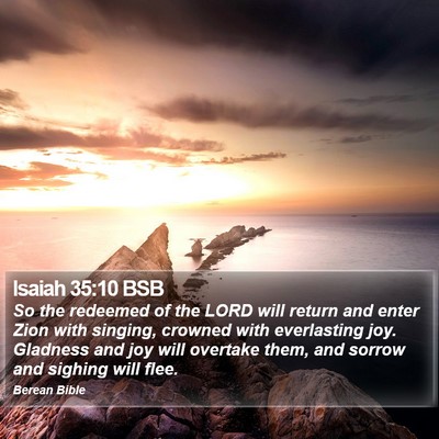 Isaiah 35:10 BSB Bible Verse Image