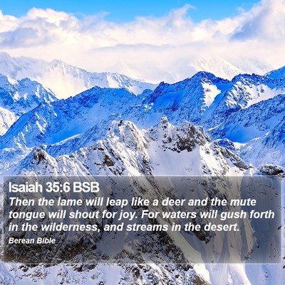 Isaiah 35:6 BSB Bible Verse Image