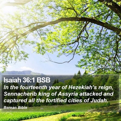 Isaiah 36:1 BSB Bible Verse Image