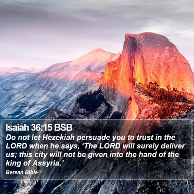 Isaiah 36:15 BSB Bible Verse Image