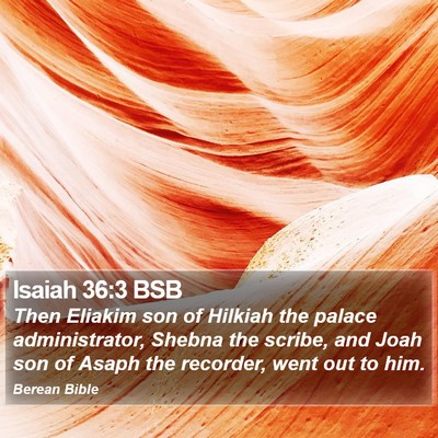 Isaiah 36:3 BSB Bible Verse Image