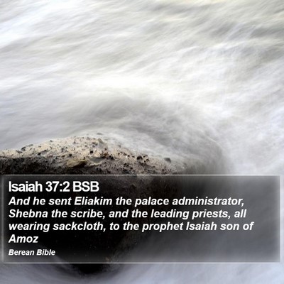 Isaiah 37:2 BSB Bible Verse Image