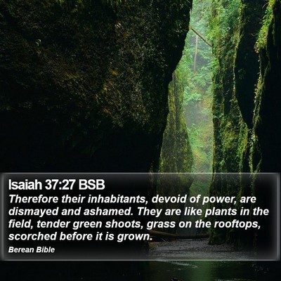 Isaiah 37:27 BSB Bible Verse Image