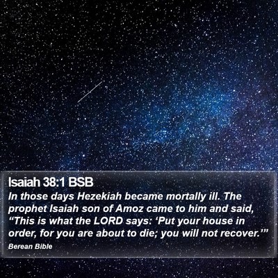 Isaiah 38:1 BSB Bible Verse Image