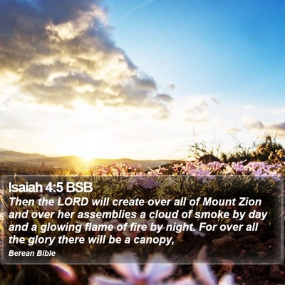 Isaiah 4:5 BSB Bible Verse Image