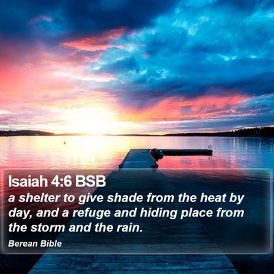 Isaiah 4:6 BSB Bible Verse Image