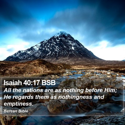 Isaiah 40:17 BSB Bible Verse Image