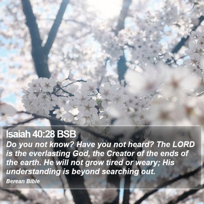 Isaiah 40:28 BSB Bible Verse Image