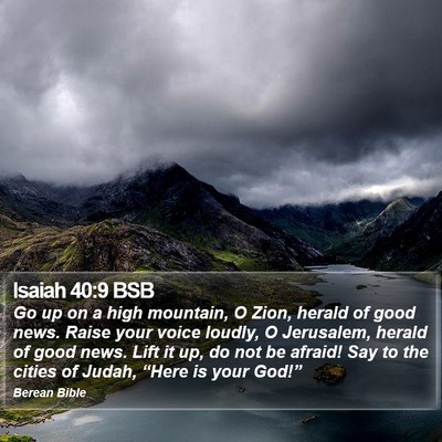 Isaiah 40:9 BSB Bible Verse Image