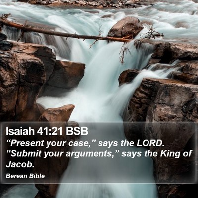 Isaiah 41:21 BSB Bible Verse Image