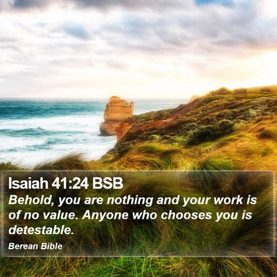Isaiah 41:24 BSB Bible Verse Image