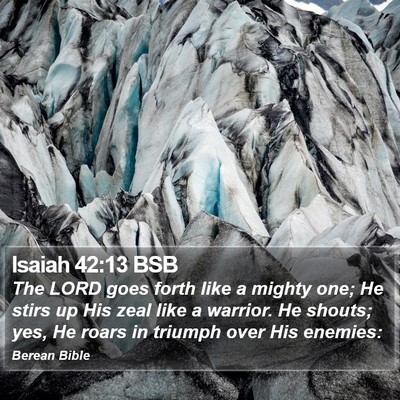 Isaiah 42:13 BSB Bible Verse Image