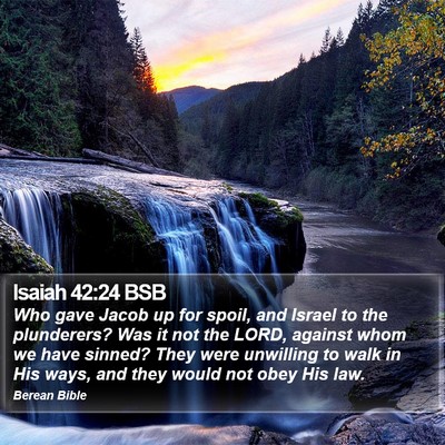 Isaiah 42:24 BSB Bible Verse Image