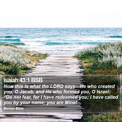 Isaiah 43:1 BSB Bible Verse Image