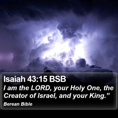 Isaiah 43:15 BSB Bible Verse Image
