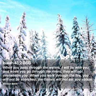 Isaiah 43:2 BSB Bible Verse Image