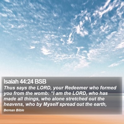 Isaiah 44:24 BSB Bible Verse Image