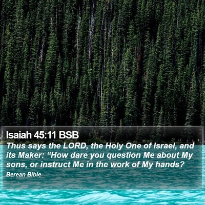 Isaiah 45:11 BSB Bible Verse Image