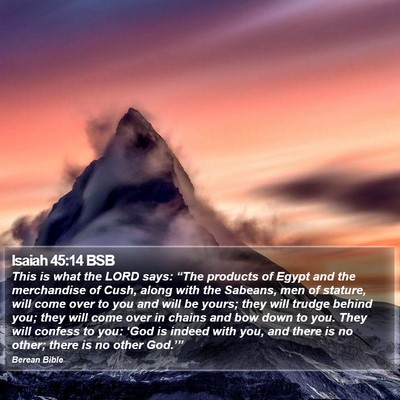 Isaiah 45:14 BSB Bible Verse Image